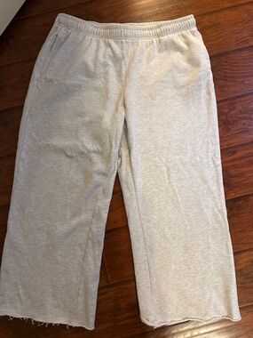 Light Gray Lounge Pants - Elastic Waist